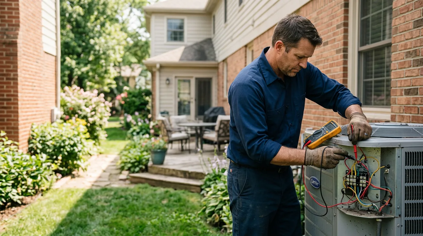 HVAC technician working near Saint Michael, ND